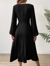 Solid Sheath Midi Dress image 4