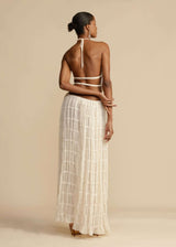 Ruffled Maxi Skirt and Crop Top Set image 3