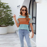 Colorblock Mixed Media Short-Sleeve T-Shirt image 4