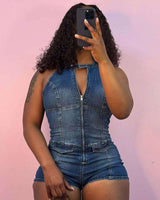 Sleeveless Jumpsuit with Front Zipper image 5