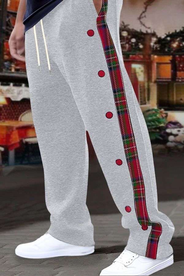 Mens Sweatpants Joggers Trouser - L, Grey image