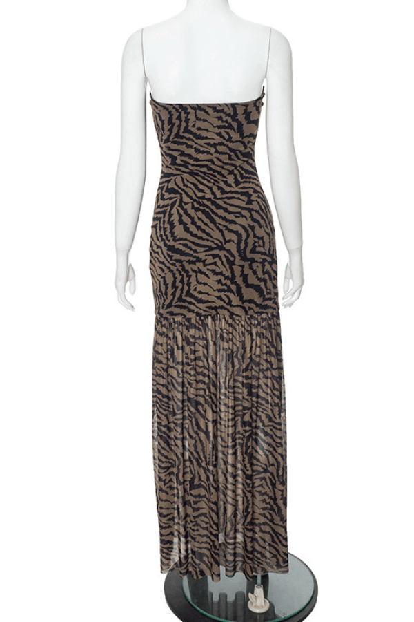 Enchanting Evening Tiger-Print Maxi Dress image 8