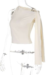 Noir Elegance Asymmetrical Top image 6