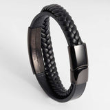 Woven bracelet multi-layer decorative punk image 0