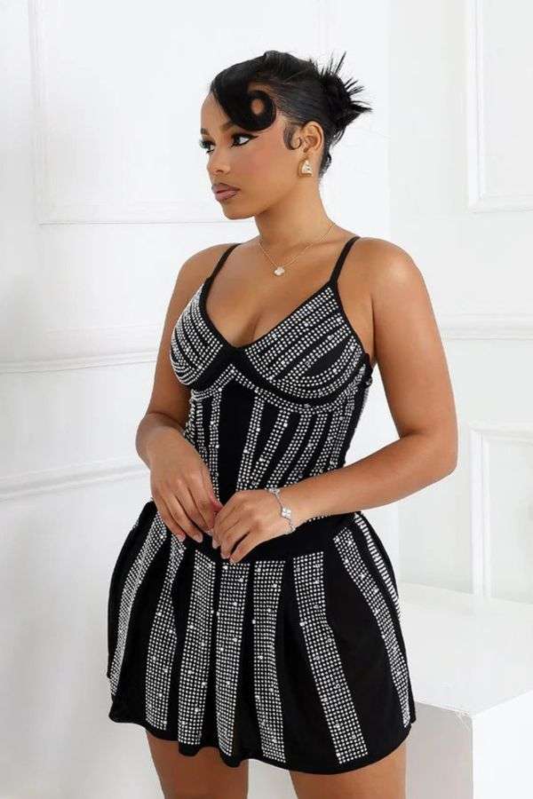 Embellished Mini Dress image 0