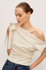 Asymmetrical Off-Shoulder Top image 0
