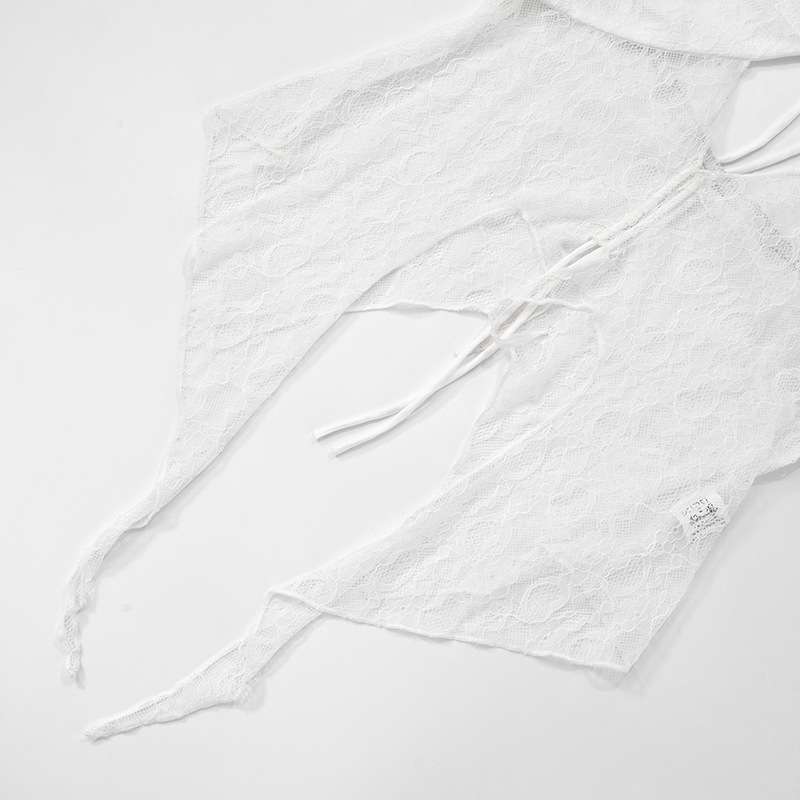 Elegant Lace Cami Dress with Ruffle Details image 3