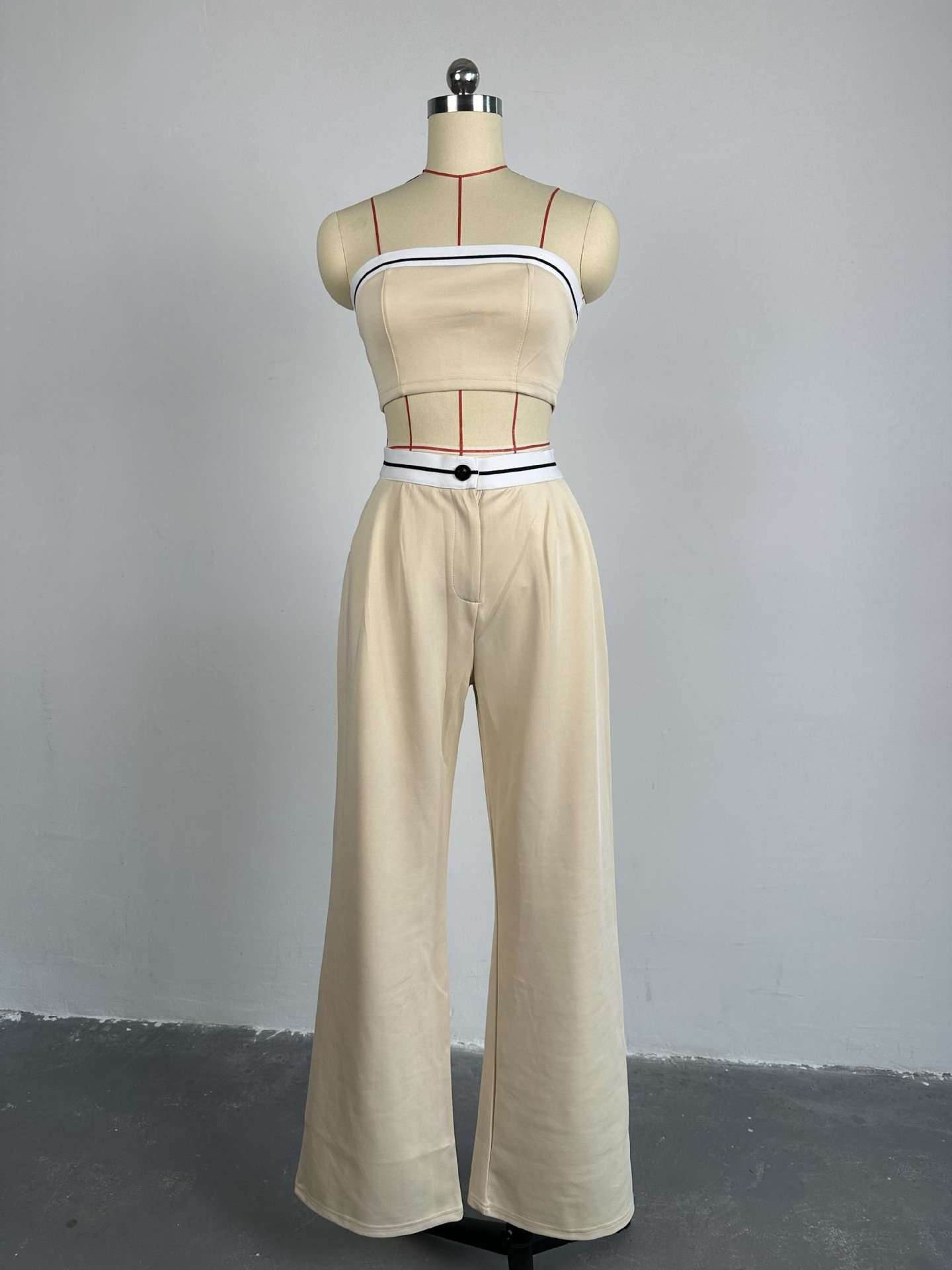 Sporty Two-Piece Tube Top & Pants Set image 5