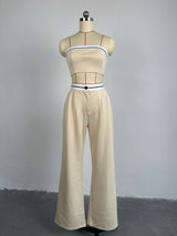 Sporty Two-Piece Tube Top & Pants Set image 5