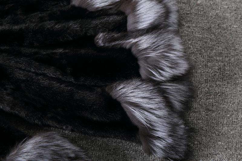 Patchwork Cardigan Furry Hooded Coats image 7