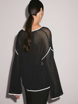 Elegant Black Tunic with Trim Details image 2