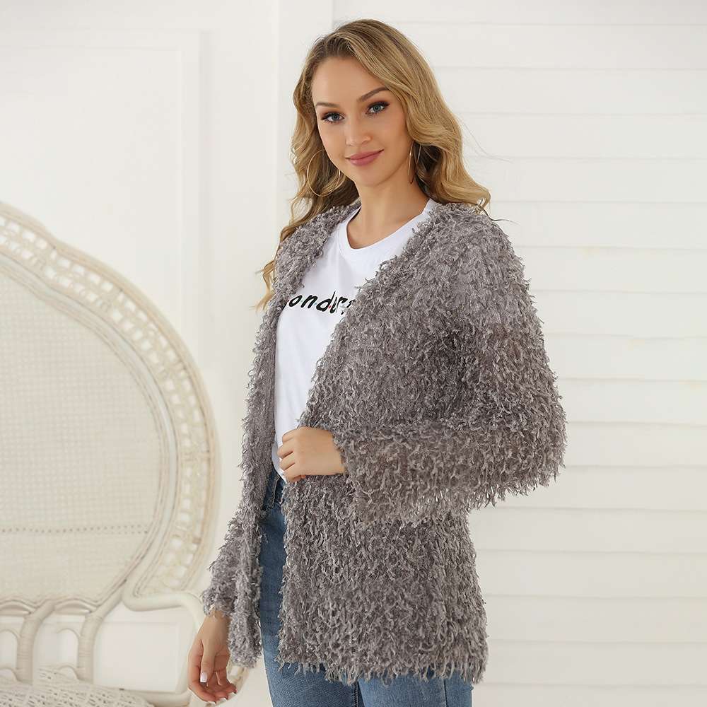 Button Front Fuzzy Cardigan image 1