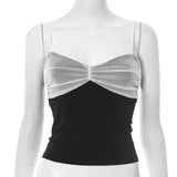 Color Block Spaghetti Strap Top image 4