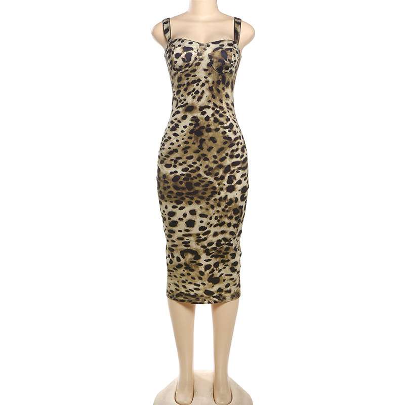 Leopard Print Bodycon Dress image 3