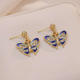 Butterfly Enamel Drop Earrings image 4