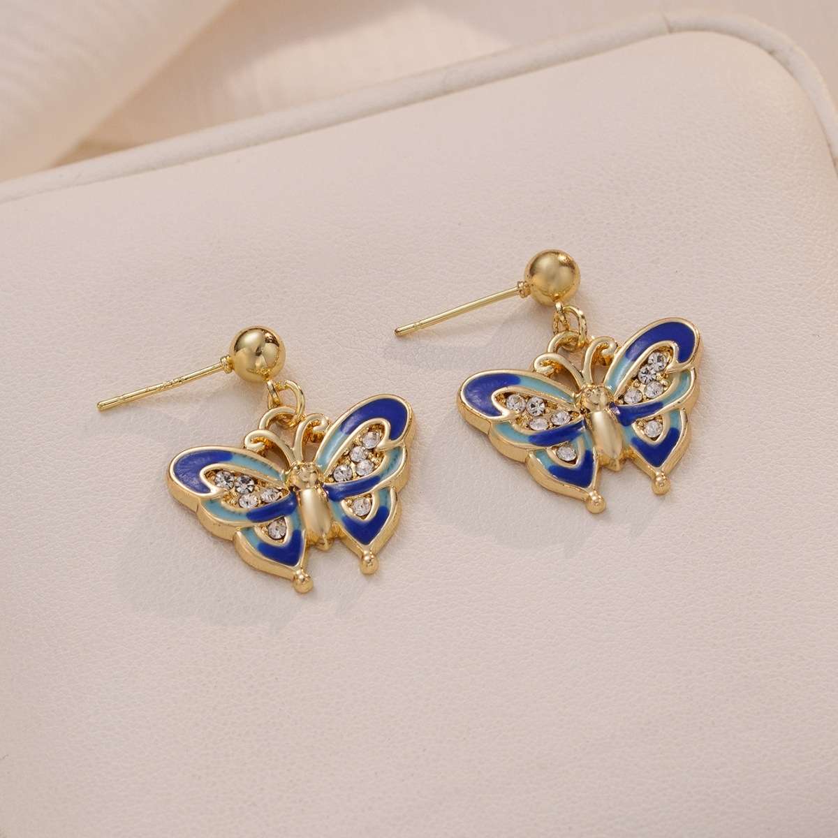 Butterfly Enamel Drop Earrings image 4