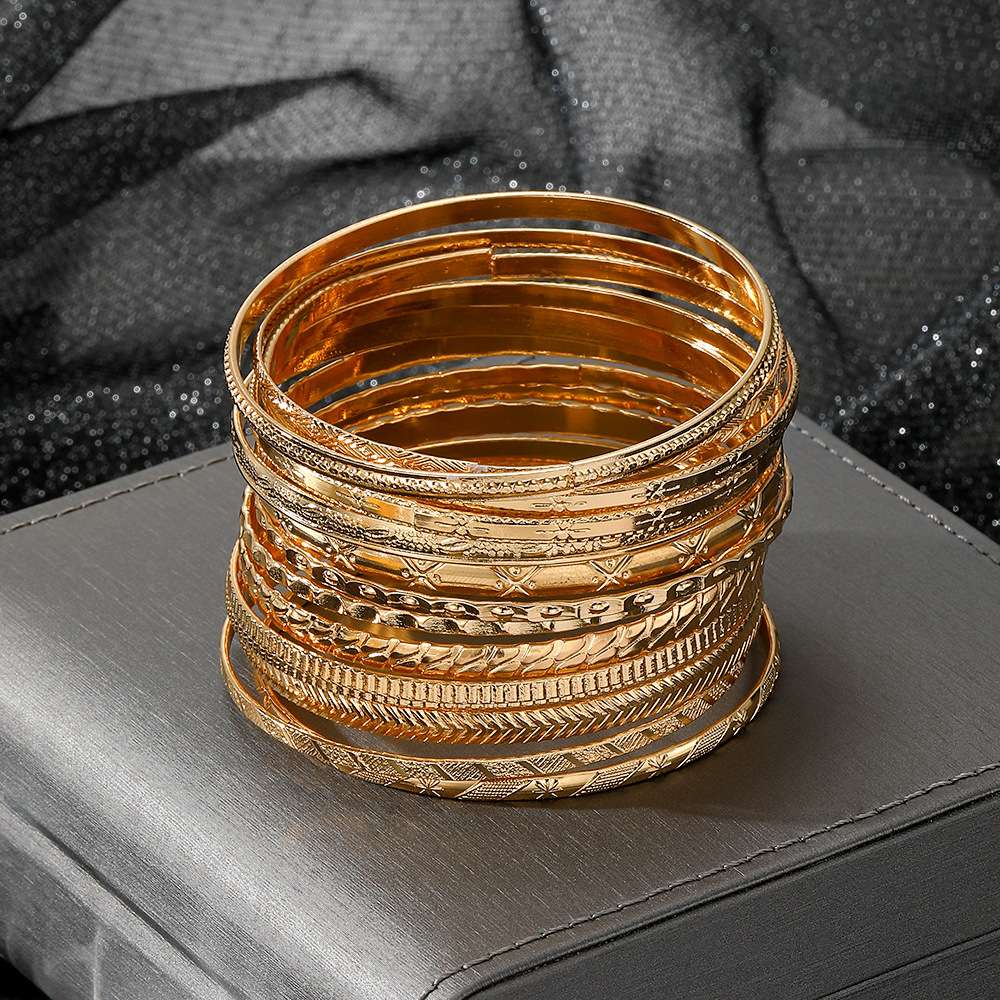 Elegant Bangle Bracelet Set image 3