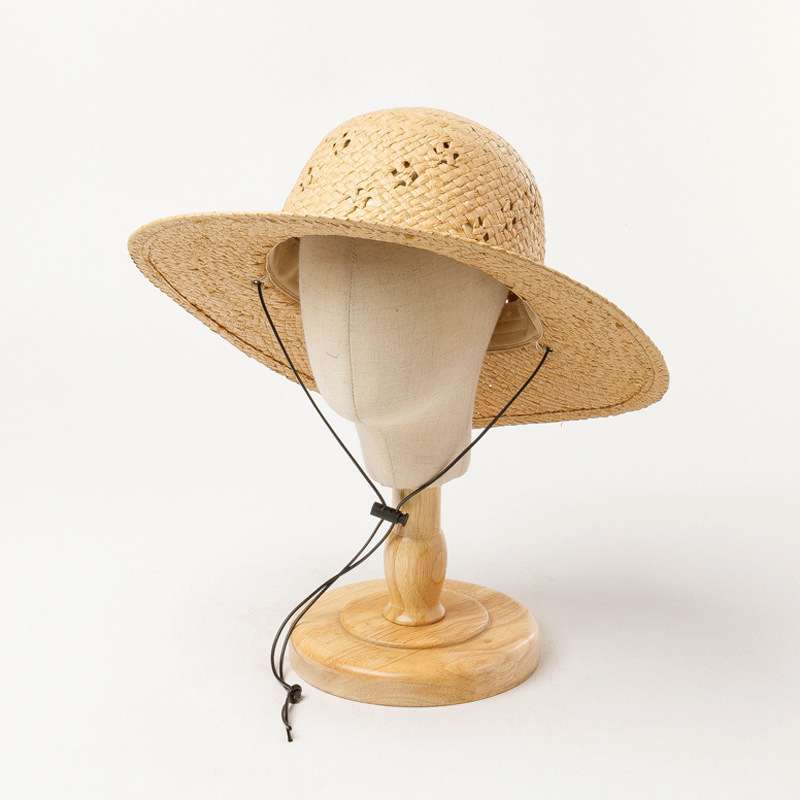 Straw Wide-Brim Sun Hat image 0