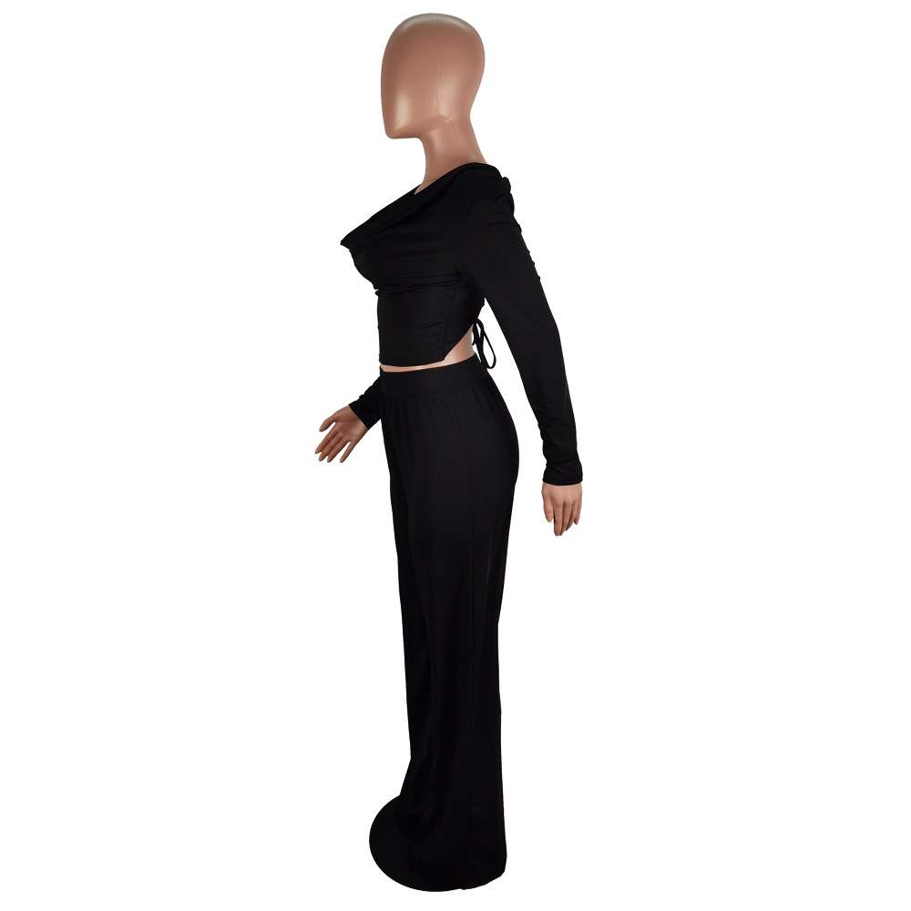 Backless V Neck Two Piece Set image 4