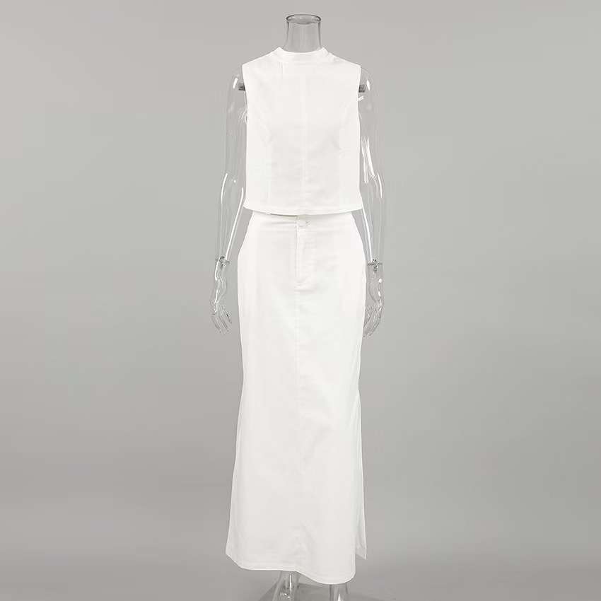 Elegant White Two-Piece Summer Outfit image 5