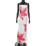 Floral Maxi Dress with Slim Fit Design image 5