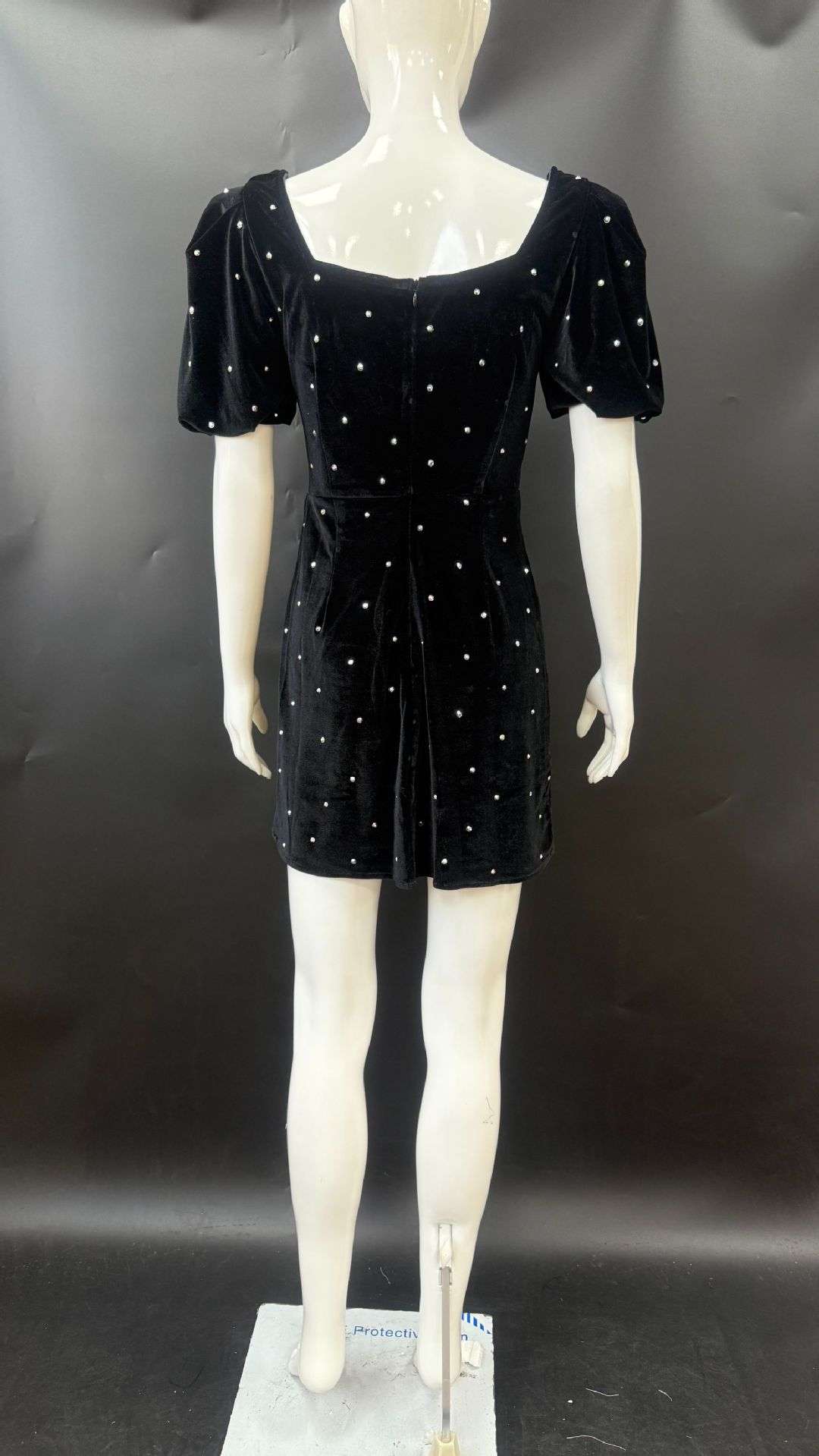 Puff-Sleeve Mini Dress image 3