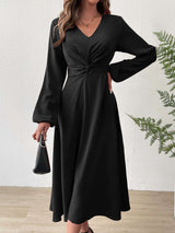Solid Sheath Midi Dress image 3