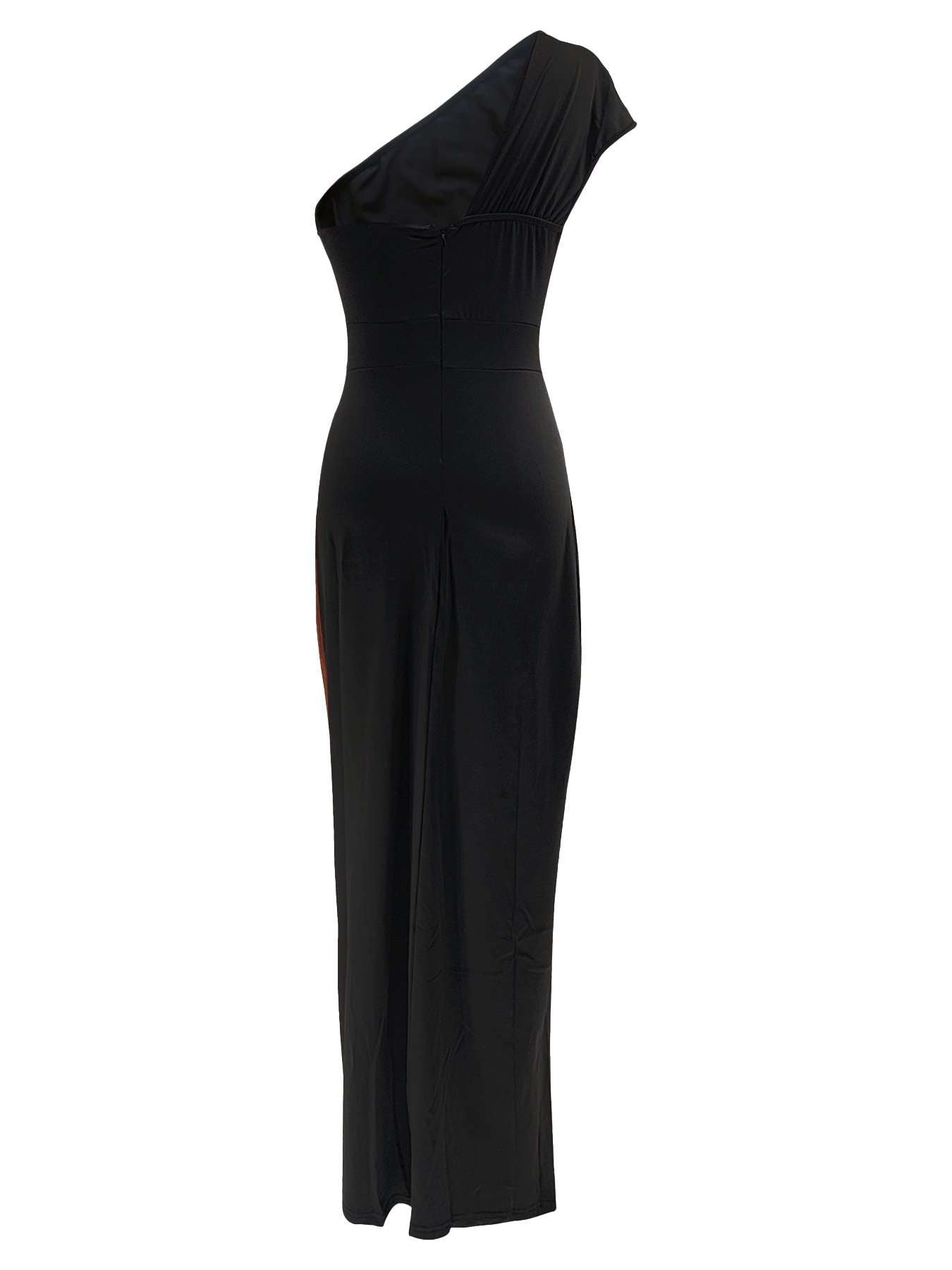 Elegant Two-Tone One-Shoulder Evening Gown image 5