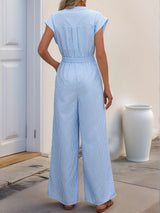 Casual Striped Sleeveless Jumpsuit image 2