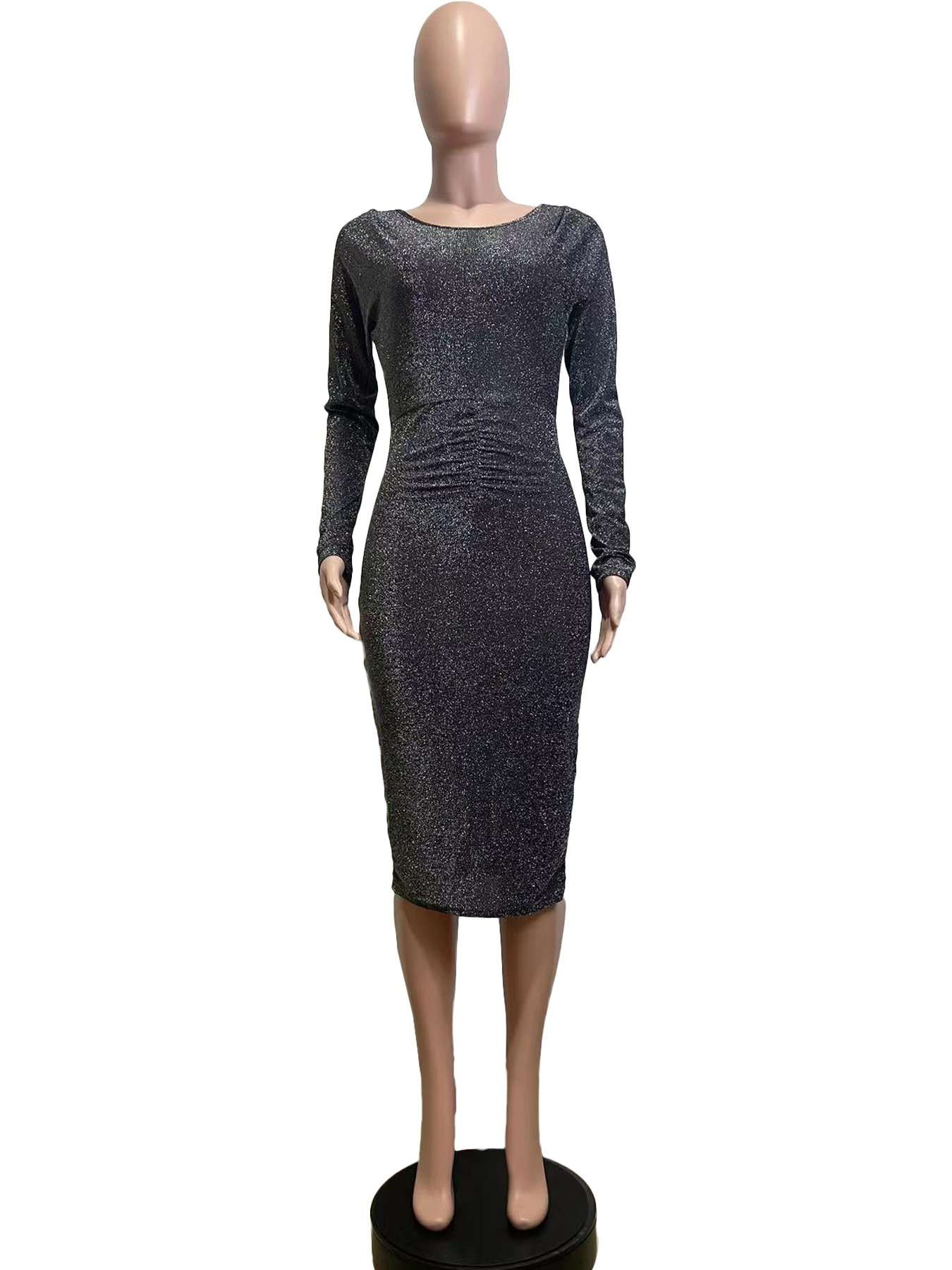 Spring Sexy Long Sleeve Slim Dress image 3