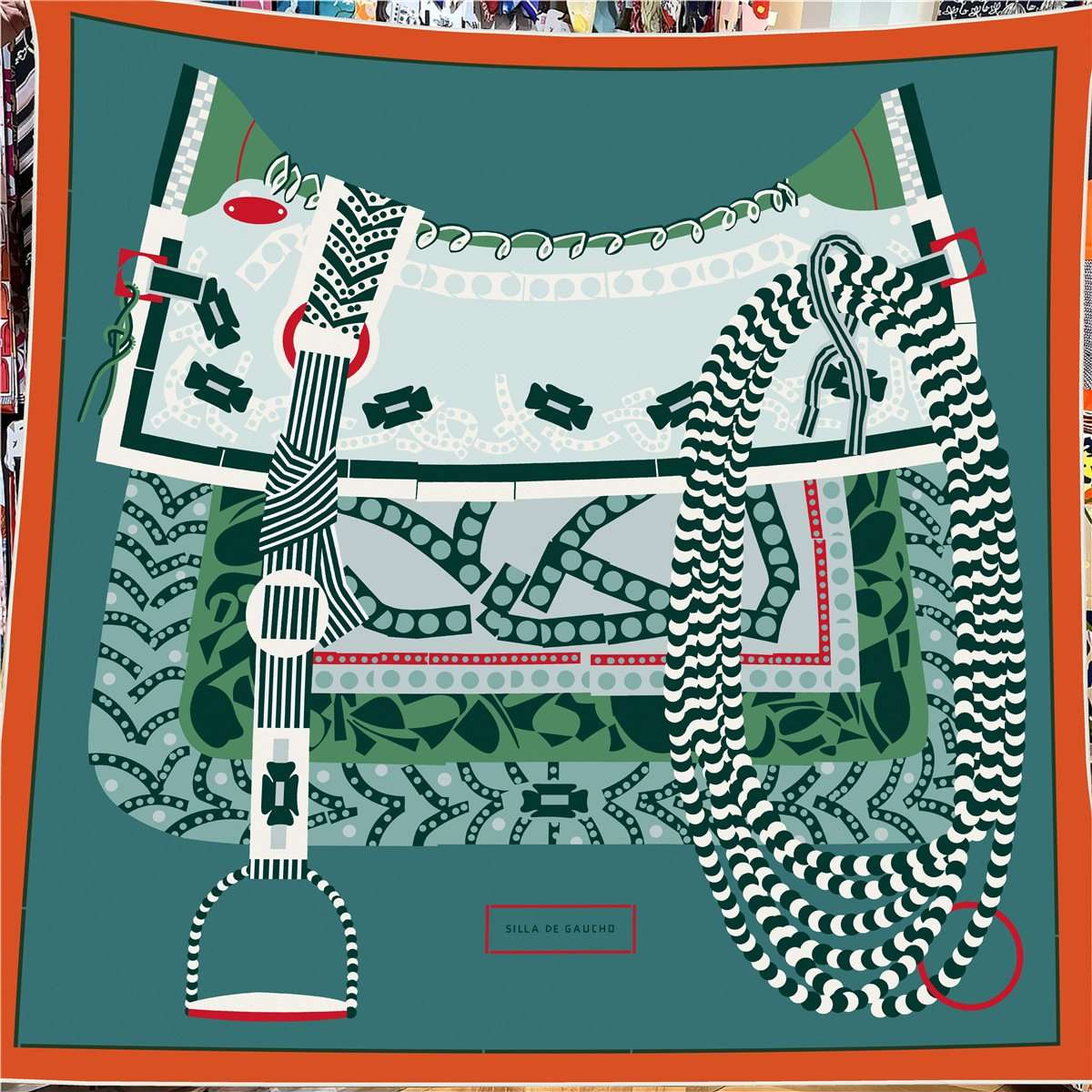 Elegant Geometric Print Scarf image 5