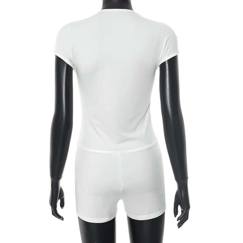 Deep V-Neck Sleeveless Romper image 5