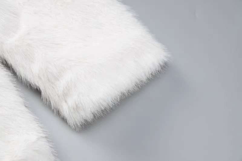 Fluffy Faux Fur Women Thick Overcoat image 6