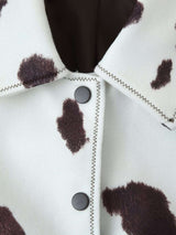 Cow Print Faux Shearling Jacket image 5