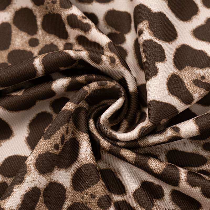 Leopard Print Strapless Top & Skirt Set image 5