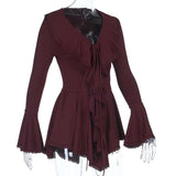 Elegant Lace Peplum Dress image 3