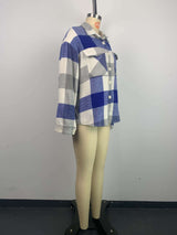 Fashion Brushed Plaid Shirts  Shacket image 6