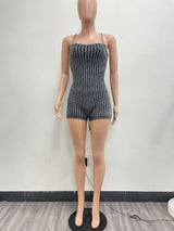 Ribbed Halter Neck Romper image 5