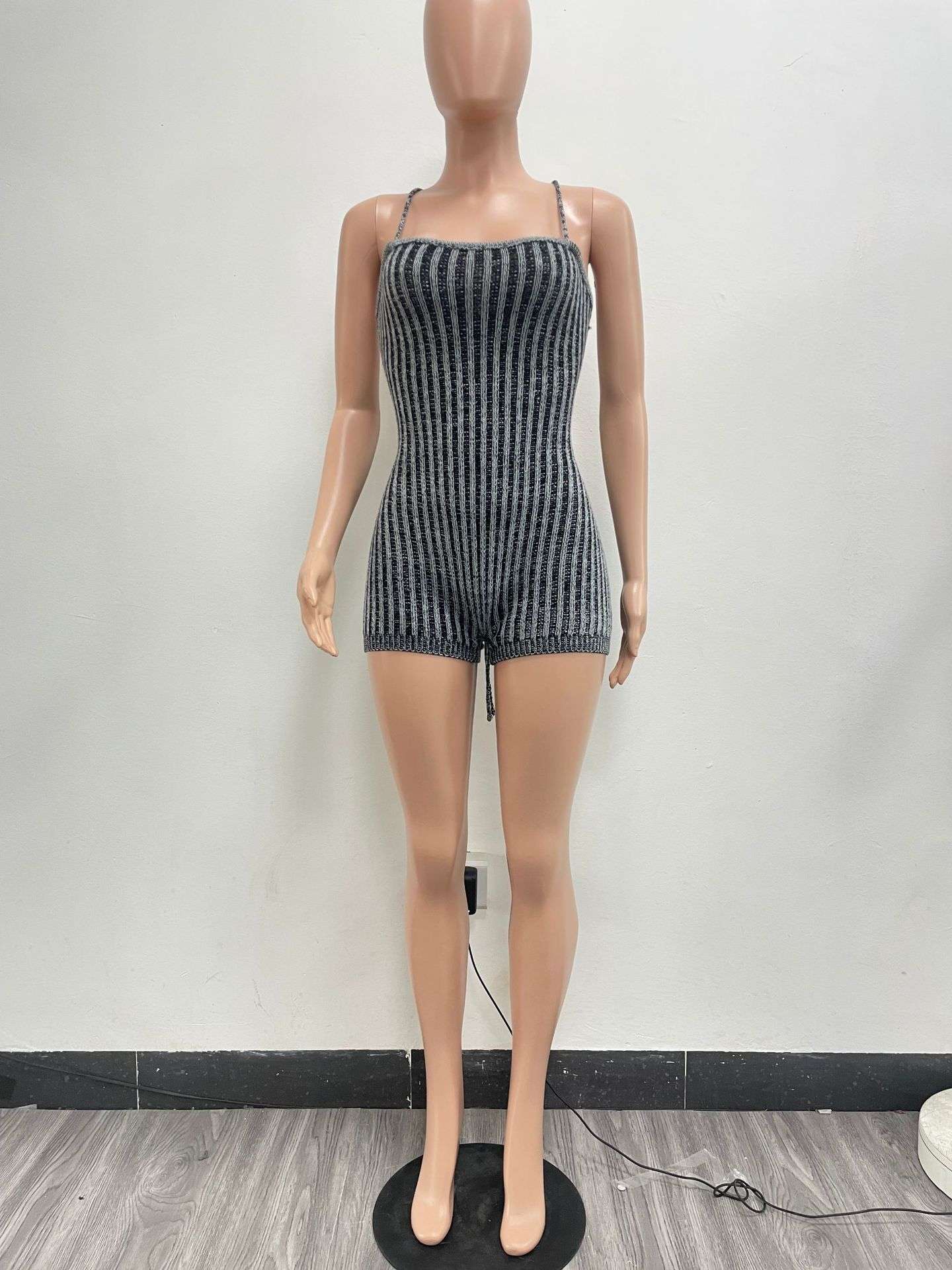 Ribbed Halter Neck Romper image 5