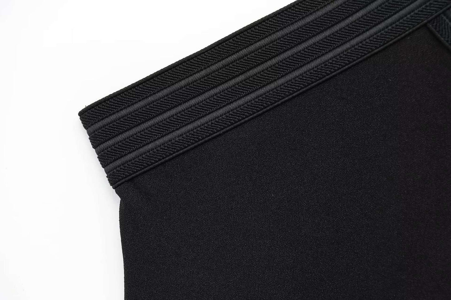 Elegant Black Cross-Back Mini Dress image 5