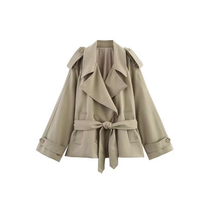 Women?s Structured Belted Trench Coat image 2