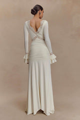 Lace-Accented Evening Gown image 4