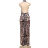 Animal Print Halter Jumpsuit image 6