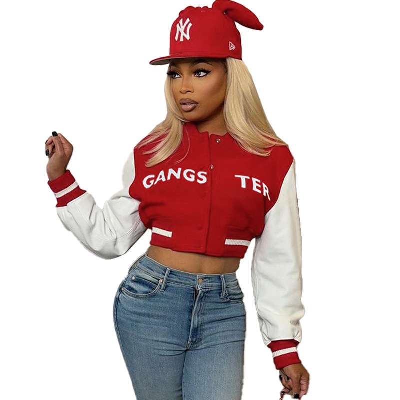 Urban Varsity Vibe Cropped Jacket image 2