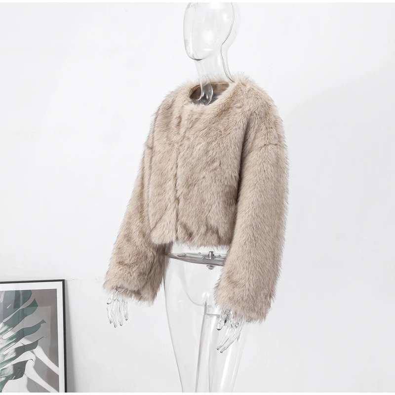 Faux Fur Mink Short Jacket image 4
