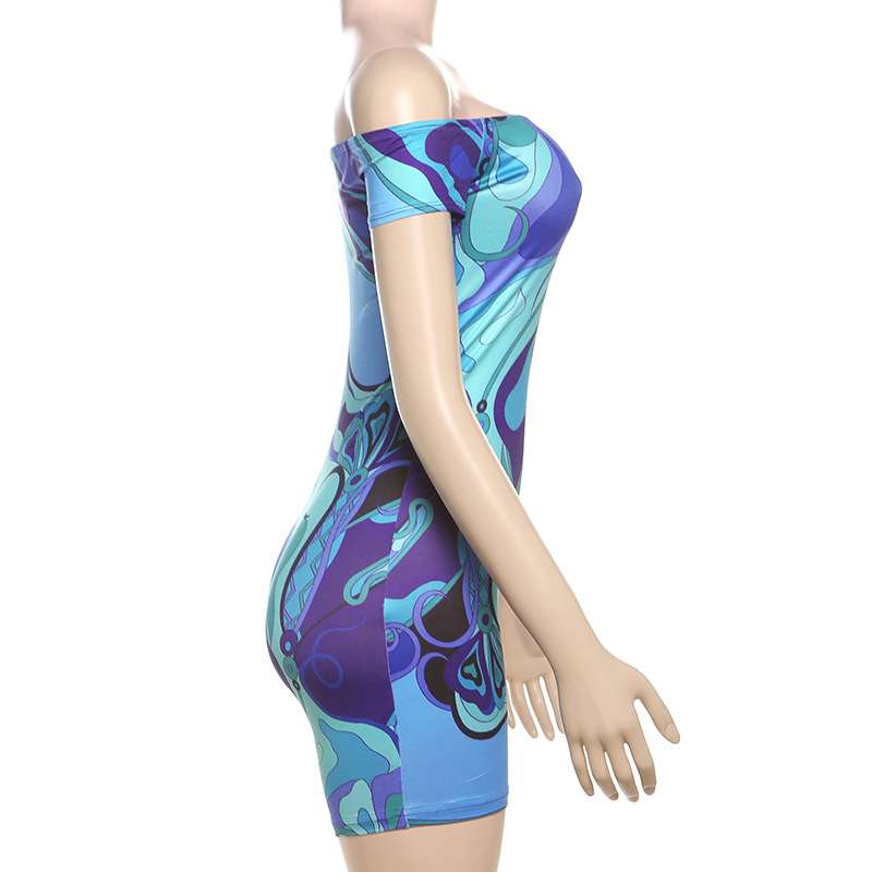 Off-Shoulder Butterfly Pattern Jumpsuit image 3