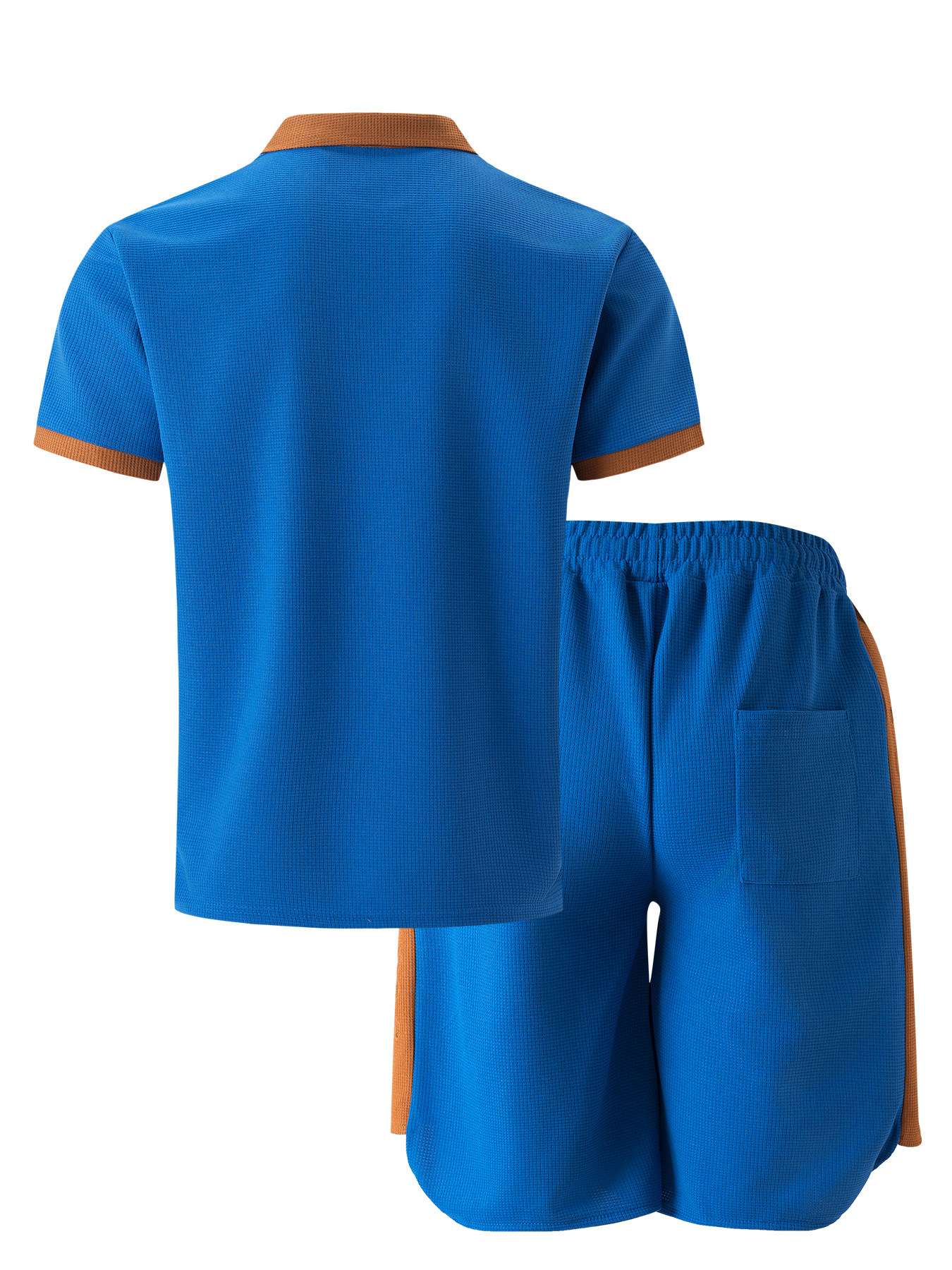Short-Sleeve Polo Set with Drawstring Shorts image 10