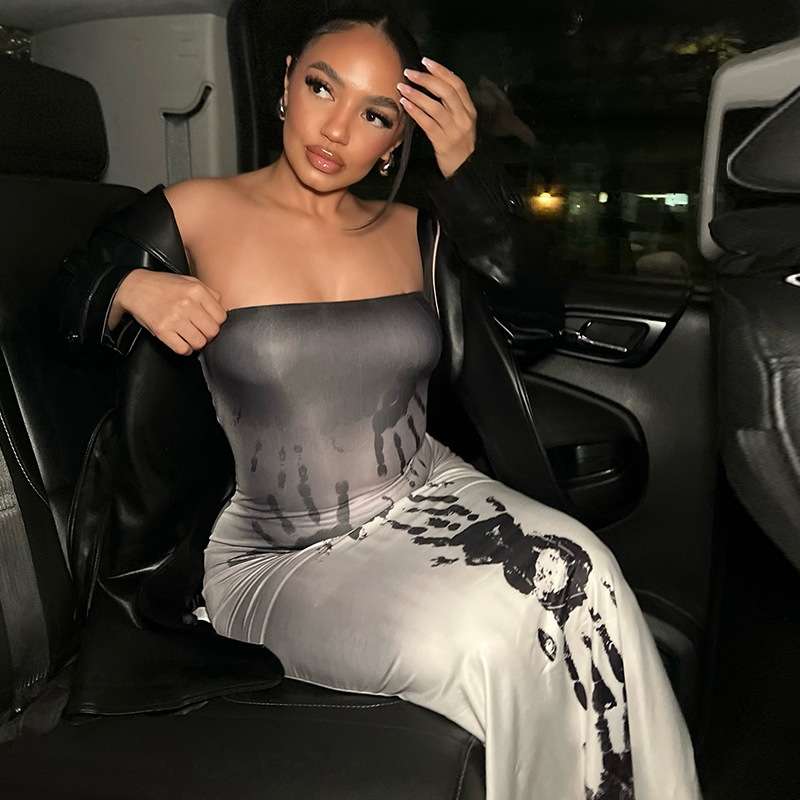 Noir Impressions Maxi Dress image 1