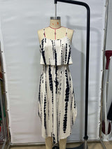 Tie-Dye Maxi Dress with Spaghetti Straps image 4