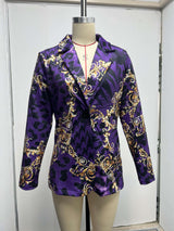 Chic Baroque Print Blazer Jacket image 5